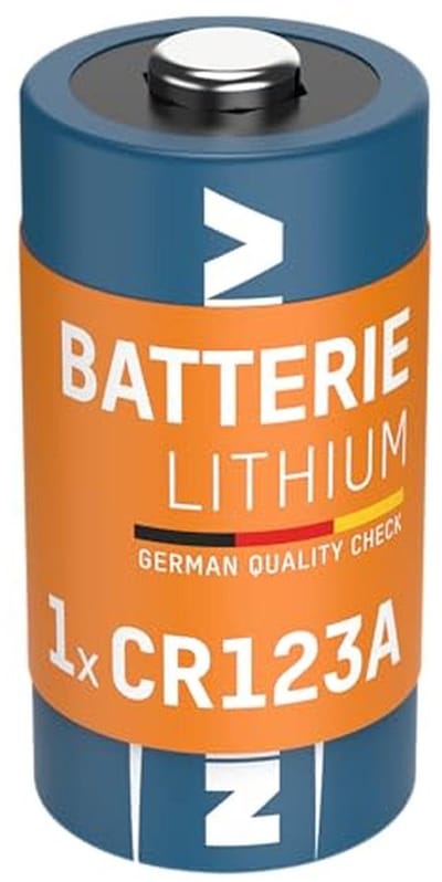 Lithium batterij CR123A (3V) voor garagedeuropener, alarmsysteem en draadloze apparaten