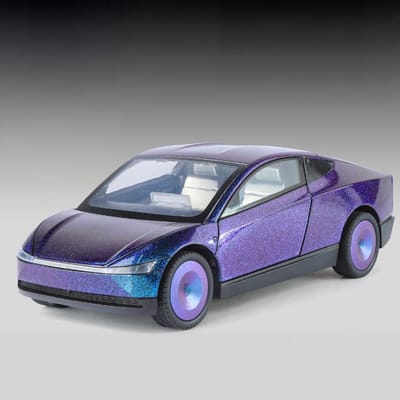 1:24 Cybercab Robotaxi Legering Metaal Diecast Model Auto Geluid & Licht Pull Back Collectie Hobby Verjaardagscadeau Met Vriend Jongens