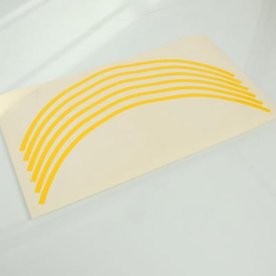 Kit liserés de jante jaune origine pour moto Suzuki 990D0-WHEEL-YEL Neuf