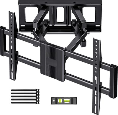 TIM® TV Beugel Draaibaar en Kantelbaar - TV Beugel Draaibaar - TV Beugel Kantelbaar - 37 tot 80 Inch - tot 35 kg- Zwart- 45cm x 29cm x 8cm