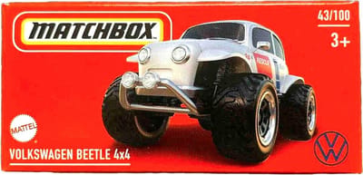 VOLKSWAGEN BEETLE 4x4 43/100 MATCHBOX 1:64 POWER GRABS MBX