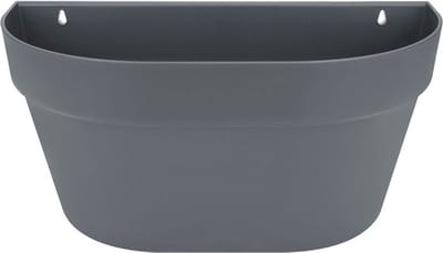 Elho Loft Urban Wandbak 40 - Plantenbak voor Balkon Buiten - Ø 39.3 x H 18.8 cm - Antraciet