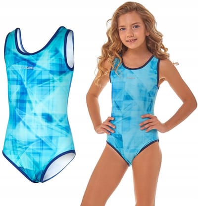 ZAGANO - Badpak meisjes - Maat 122 - Sneldrogende - Sport zwempak - Strandpak damen