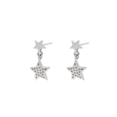 Yehwang Oorbel ster hammerd zilver 0287716-101