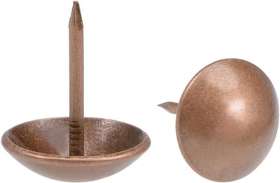 Bekledingsspijkers Pinnen - Decoratieve Duimspijkers - Meubels Stofferen - Antieke Koperlook - 80 Stuks - Koperkleurig