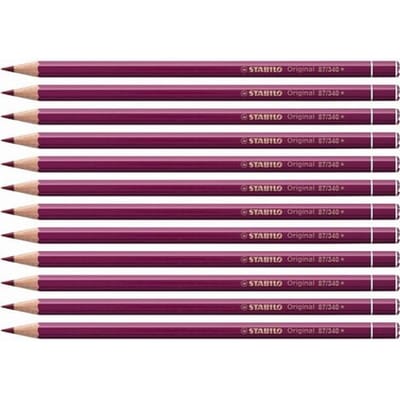 STABILO Original - Kleurpotlood - Voor Haarfijne Lijnen - Met Elastische Kern - rood violet - per stuk