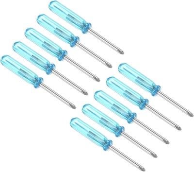 Mini Schroevendraaiers - Kruiskop Tools - Apparaten Reparatie - Antislip Grip - 10 Stuks - Zwart