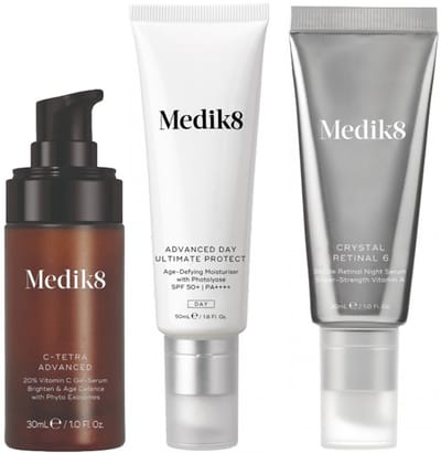 Medik8 C-Tetra Advanced 30ml + Advanced Day Ultimate Protect SPF50+ 50ml + Crystal Retinal 6 30ml