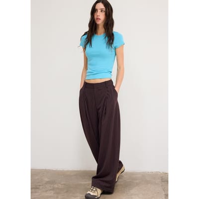 Stradivarius Nette barrel-broek  Bruin 34
