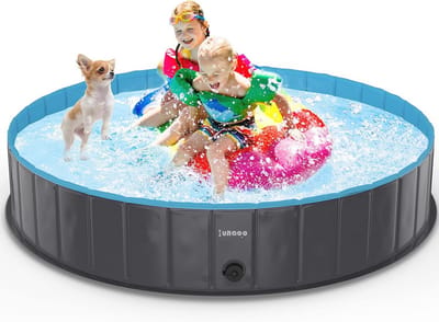 Opvouwbaar Hondenzwembad voor Kinderen en Honden - Draagbaar Buitenbad - Lichtblauw 160 x 30 cm