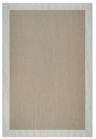 Storesdeco Premium vinyl vloerkleed, antislip, binnen/buiten – beige Wit, 60 x 90 cm