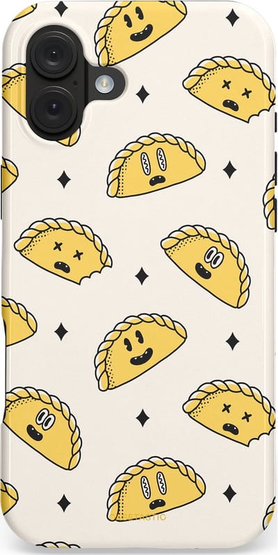 Casetastic hoesje geschikt voor Apple iPhone 16 Plus - MagSafe - Dubbellaagse bescherming - Pastei gerei - Fashion Case - Wit Goud Beige Lichtgrijs