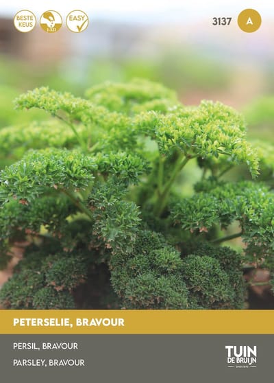 Peterselie Zaden – Hoge Opbrengst – Eenvoudige Teelt – Kruidenzaden Moestuin & Keuken | Tuin de Bruijn - 4 gram zaden