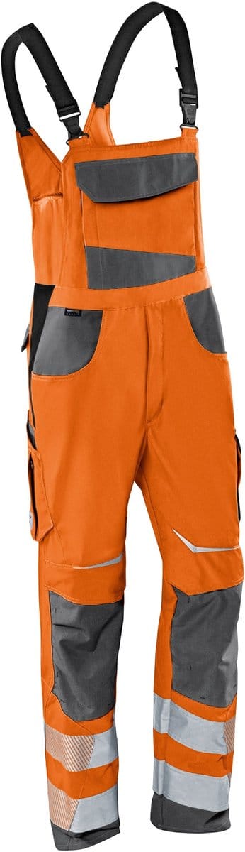 KUBLER REFLECTIQ 32078340 Hi Vis Reflecterend Amerikaanse Overall HEREN Overall Werkkleding Oranje Blauw - Met Kniezak