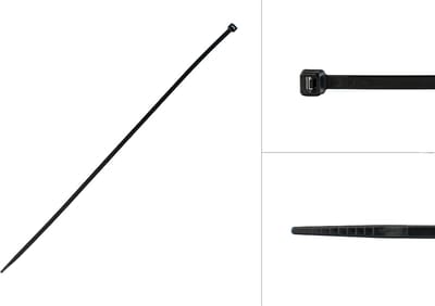 Wovar Tyraps Zwart 370 x 4.8 mm | 100 stuks