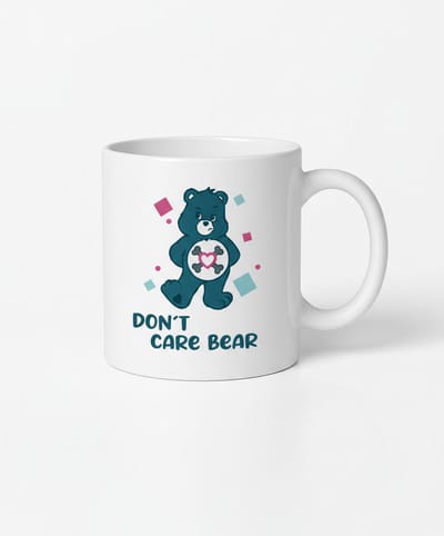 Don't Care Bear Mok - Grappige Design Koffiemok