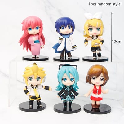 Meerdere opties Hatsune Miku Anime Actiefiguren Rin Len Kaito PVC Zanger Figuur Ornament Speelgoed Voor Kinderen Verjaardagscadeau