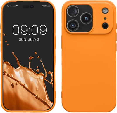 kwmobile telefoonhoesje geschikt voor Apple iPhone 18 Pro / iPhone 17 Pro - Hoesje voor smartphone - Back cover in fruitig oranje