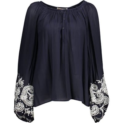 Geborduurde Blouse Model Ko12348