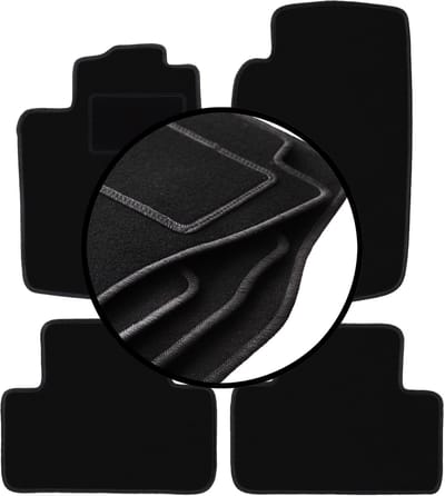 Complete set veloursmatten voor: Opel Vectra B hatchback, sedan, stationwagen, liftback (1996-2001)