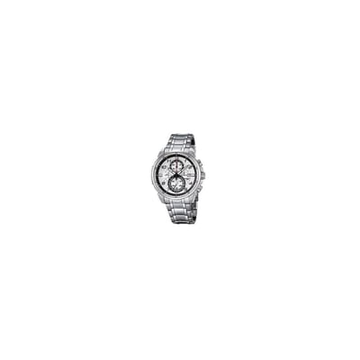 Festina F6842/2 Chronograaf - Horloge- Staal - Zilverkleurig - 47.8 mm