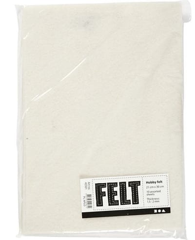 Creativ Company Hobbyvilt Off-white A4 10 vellen