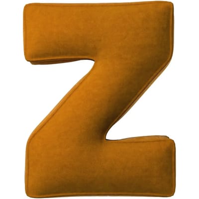Kussen letter z Yellow Tipi Posh Velvet