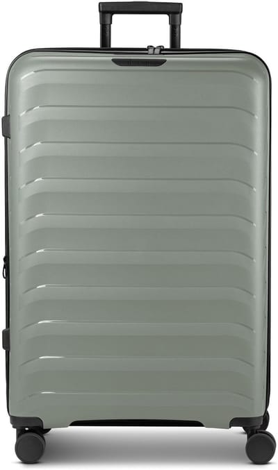 d & n Toronto 4 wielen Trolley L 75 cm met uitbreidingsplooi - Harde bagage - TSA slot - greyed sage