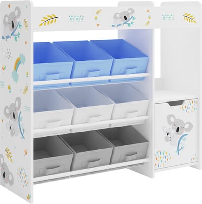 Kinderkast Søndreland open kast 80x90x29,5 cm koala motief [en.casa]