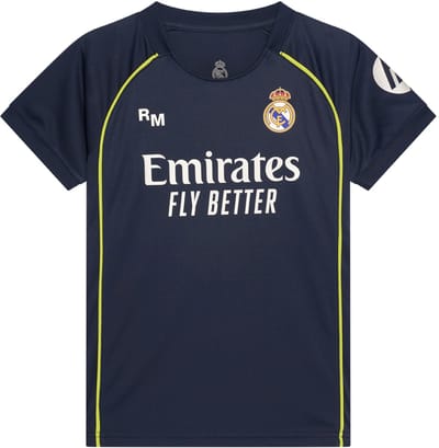 Real Madrid Voetbaltenue Uit 2025-2026 - Voetbal Tenue Kinderen - Shirt en Broekje - Jongens en Meisjes -- Maat 128
