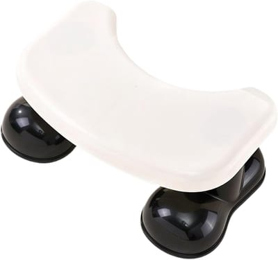 Toiletkruk - Badkamerkrukje - Comfortabel toiletbezoek - Ruimtebesparend ontwerp - 15.5H cm - Zwart
