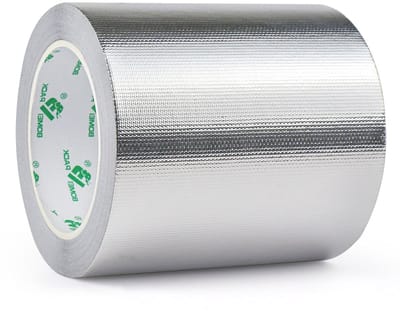Versterkte Aluminium Plakband 120mm x 20m, Waterdicht en Warmtebestendig voor Sealing, Reparatie en Isolatie, Zelfklevend en Duurzaam