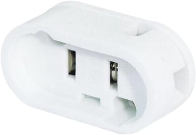 Plafondbeugel - Verlichtingsondersteuning - Podiumverlichting - Hoge aansluitwaarde - 12x8x3 cm - Wit