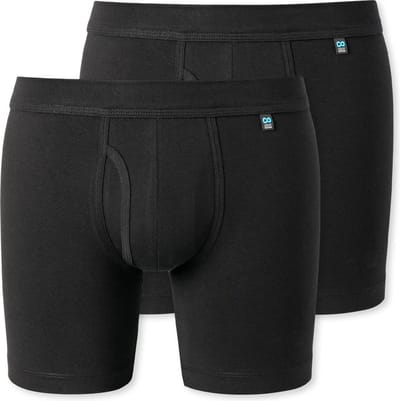 Schiesser Heren cyclist shorts 2 pack Long Life Cotton
