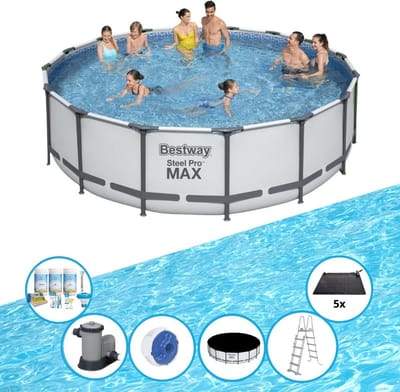 Bestway Zwembad Steel Pro MAX - Zwembad Deal - 488x122 cm