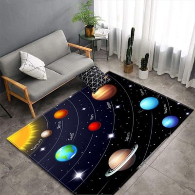 Buitenruimte 3D Tapijt Melkweg Heelal Woonkamer Vloerkleed Planeet Slaapkamer Tapijt Salon Keuken Tapijt Speelmat voor Kinderen Huisdecoratie 40x60cm
