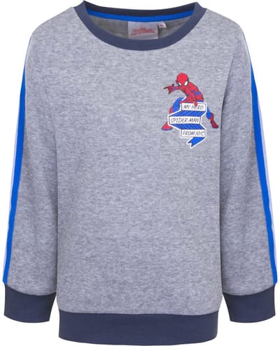 Marvel Spiderman Sweater Grijs Maat 98