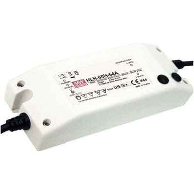 MEAN WELL HLN-60H-30A LED-driver, LED-transformator Constante spanning, Constante stroomsterkte 60 W 2 A 18 - 30 V/DC Dimbaar, PFC-schakeling,