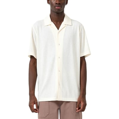 s.Oliver -qs Shirts Offwhite Maat: M | Casual Overhemden Outlet | Heren | Wit