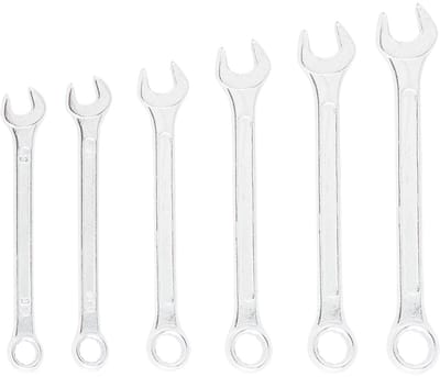 Top Tools - Ringsleutelset - 6 Stuks - 8-17 mm - Chroom-vanadiumstaal