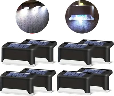 Bovista Tuinverlichting - Tuinlampen - Buitenverlichting - Tuin Verlichting - Led Lamp - Licht - Op Zonneenergie - Sensor - Wit Licht - 8 stuks