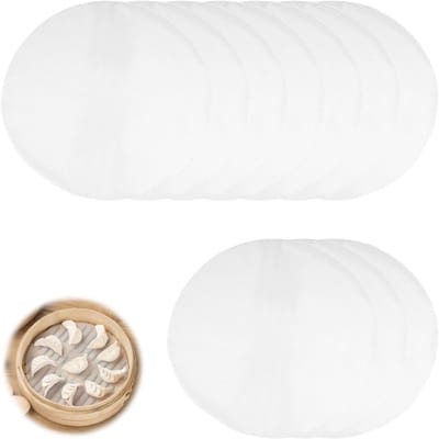 Ronde Silicone Stoommatten, 10 Stuks, 30 cm, Geschikt voor Dim Sum, Stoombroodjes en Dumplings, Antiaanbak Eigenschappen, Ideaal voor Stoommanden