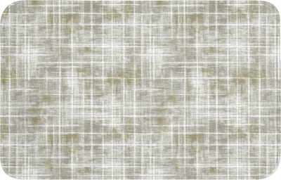 WC mat 80x50 cm - Antislip - Linnen - Patroon - Groen - Toiletmat - Vloermat - Douchemat - Toilet tapijt - Toiletmatten