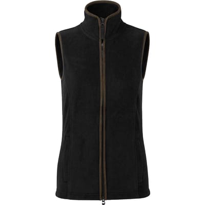 Premier Dames/dames Artisan Fleece Gilet (Zwart/Bruin)