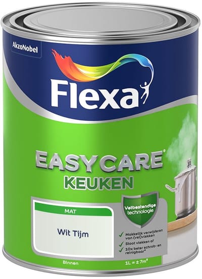 Flexa - Easycare Keuken - Wit Tijm - Mengverf - 1 L