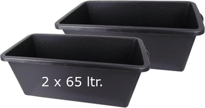 Flexibele Mortelkuip 65 Liter Robuust Kunststof voor Bouw en Tuin
