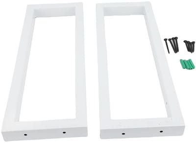 Dailygoods- Wandconsoles Set van 2 - Plankdragers - Wastafelhouder - Consolehouder - Hoogwaardige metalen constructie - Modern design - Plankbeugels