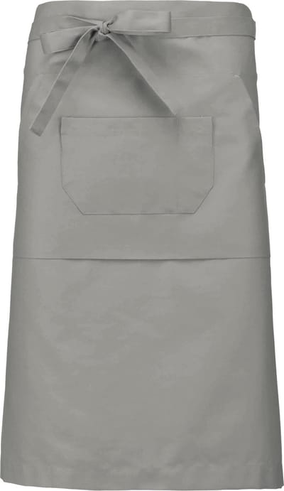 Awesome-Gifts - Professionele Horeca Sloof - K897 Bistro schort - Heupschort - Serveerschort - unisex - lang - 90 x 62,5 cm - per 10 stuks - onbedrukt - Licht grijs