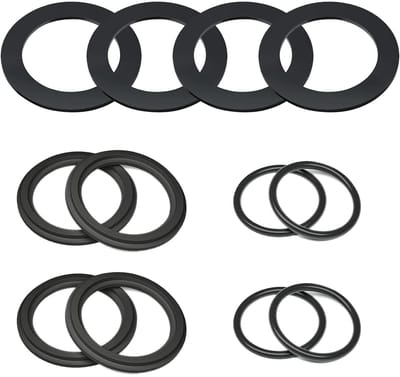 Dailygoods- O-ring vervanging 12 stuks - rubberen afdichtingsringen - geschikt voor Intex - verbeterde prestaties - duurzaam silicone - inclusief stappenschijven en platte schermen - Afdichtring