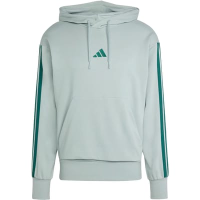 Adidas Essentials 3 Stripes French Terry Hoodie Groen S / Regular Man